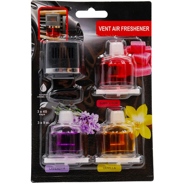 Car Vent Air Freshener with 3 Refill