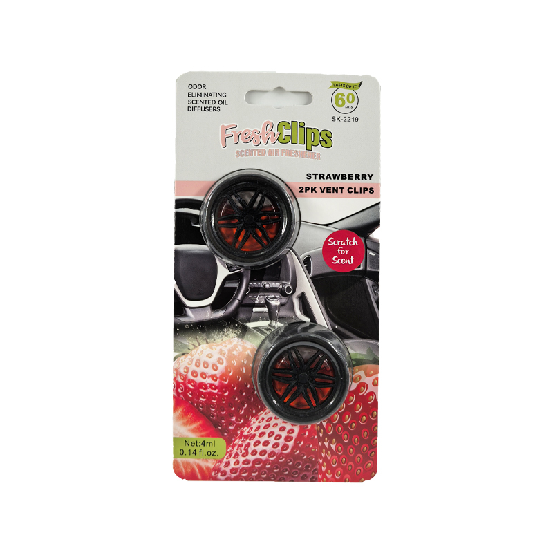 2PK Wheel Car Perfume For Auto Vent Clip Membrane Air Freshener