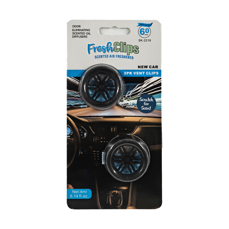 2PK Wheel Car Perfume For Auto Vent Clip Membrane Air Freshener