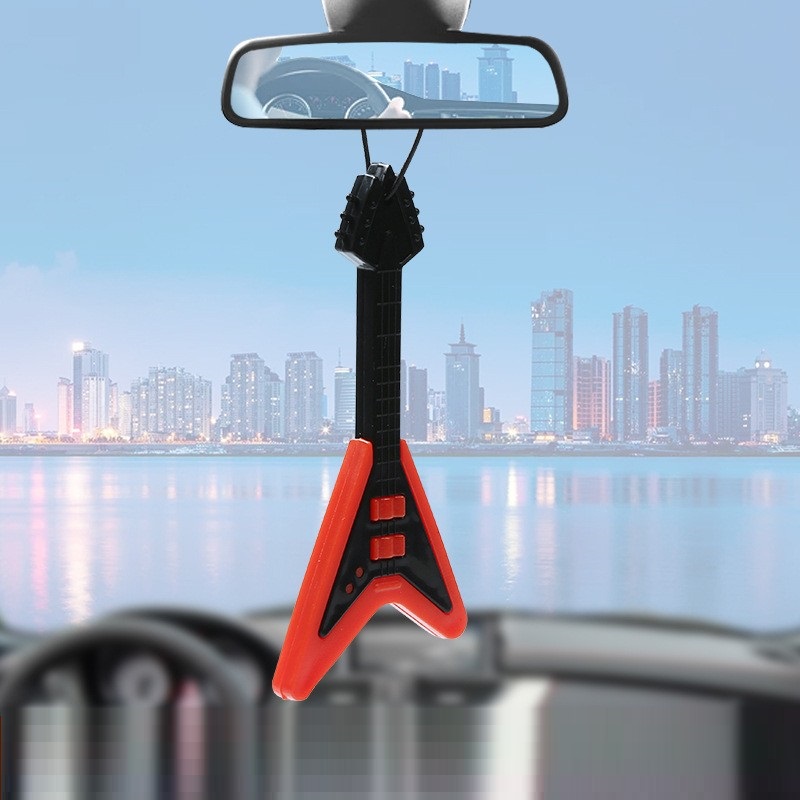 Wholesale Selling Guitar Car Air Freshener Hanging Plastic Car Accessories Long Lasting