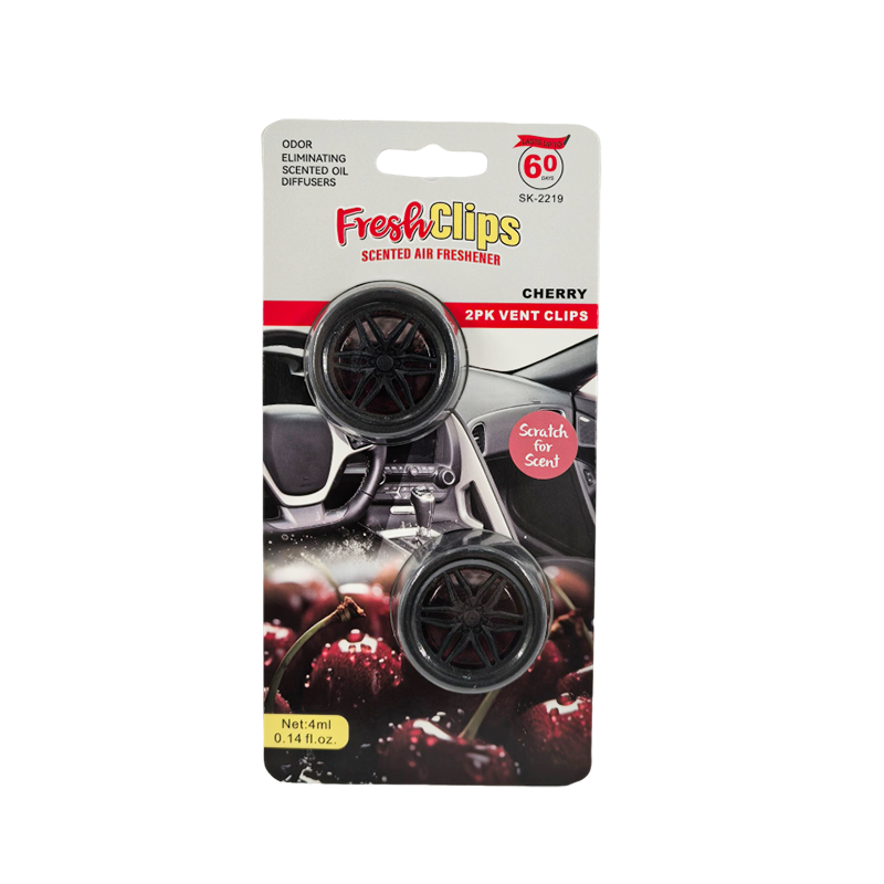 2PK Wheel Car Perfume For Auto Vent Clip Membrane Air Freshener