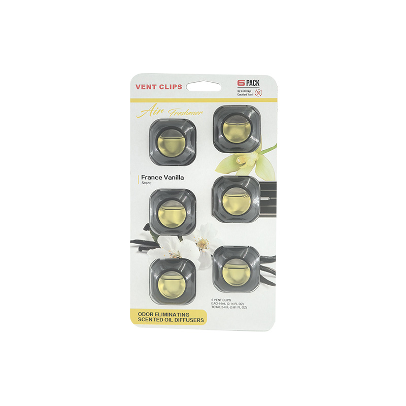 Wholesale 6pk Car Air Freshener For Auto Vent Clip Membrane Air Freshener